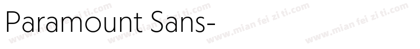 Paramount Sans字体转换